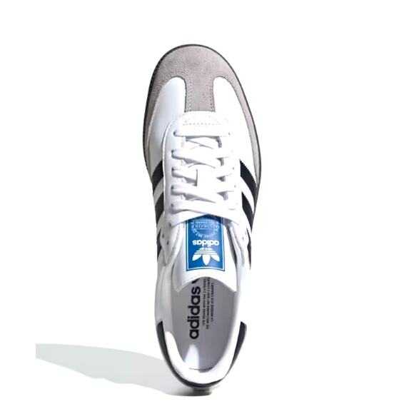 Adidas Women's Cloud White Core Black Gum Samba Original Shoes Size 9.5 - Picture 12 of 13